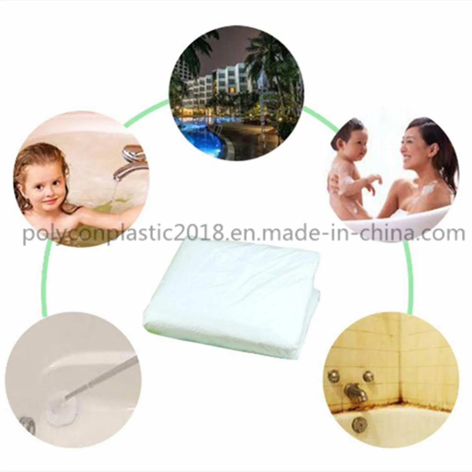 Hot Sale Custom Disposable Bathtub Bag Large Hotel Bathtub Liners Plastic Bag