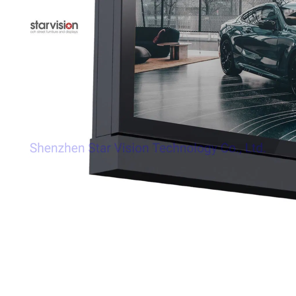 Galvanized Steel LED Backlit Outdoor Advertising Billboard Rolling Picture for Street