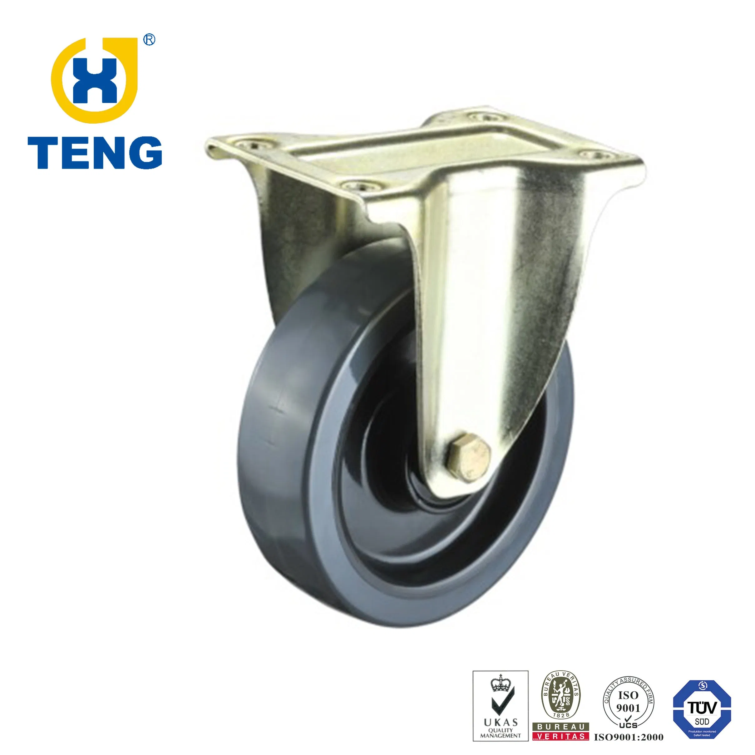 European Industrial 100mm Fixed Rigid PP Caster Wheels