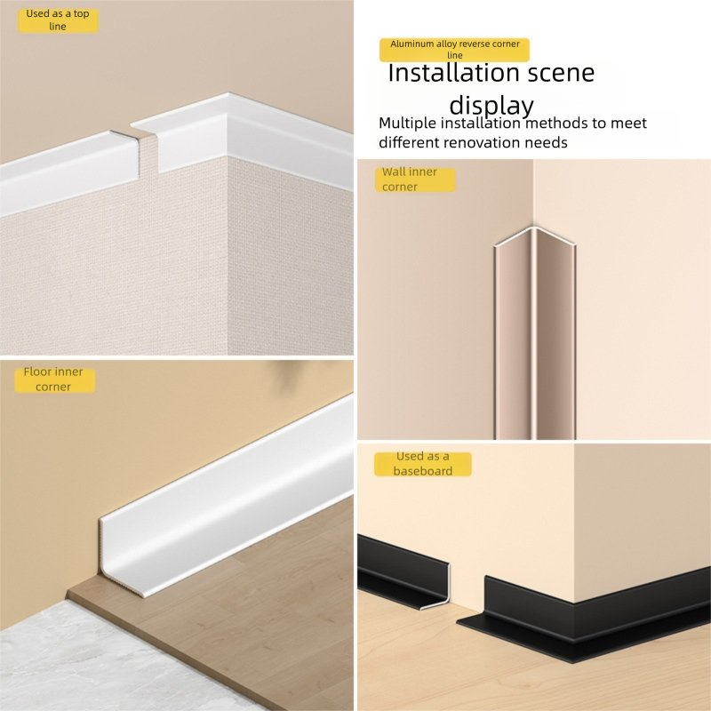 Premium Aluminum Alloy L-Shaped Edge Trim for Tiles