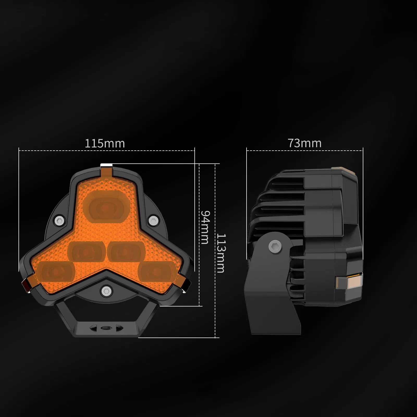 Светодиодный прожектор внедорожный X-1, 3 дюйма