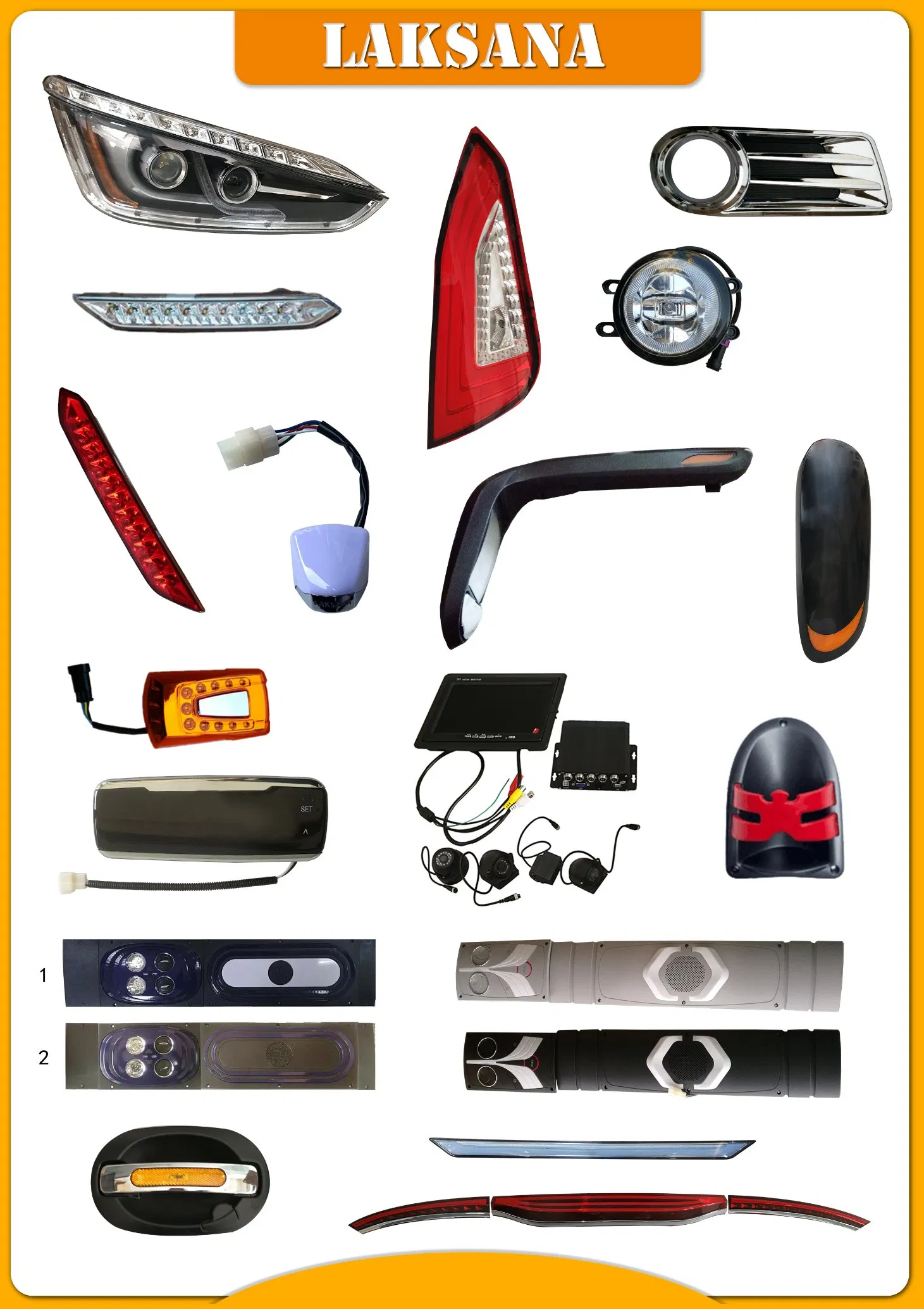 Задний стоп-сигнал Laksana для автобусов