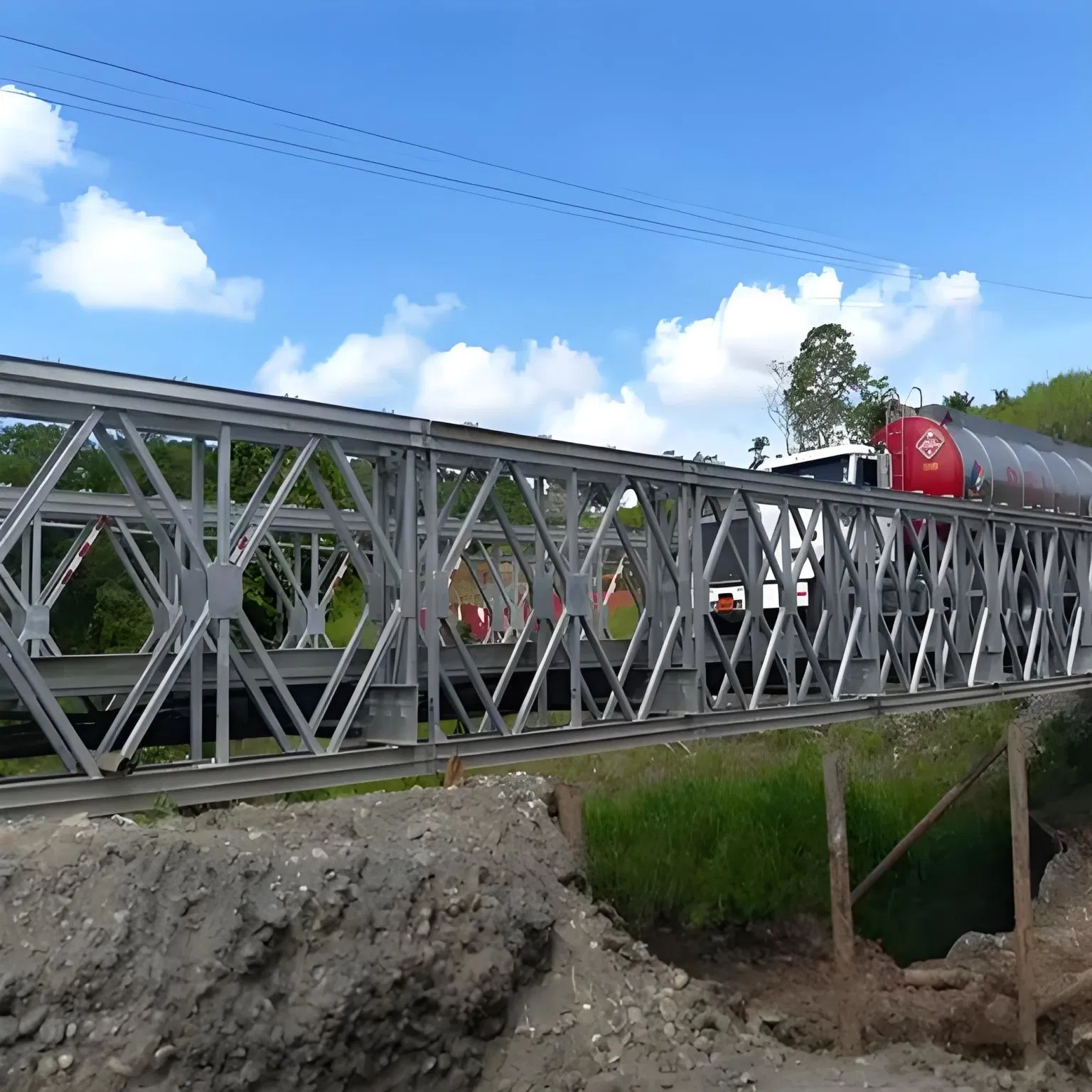 ASTM/GB Standard Steel Bailey Bridge Customizable Span 5-50m Heavy-Duty for Temporary/Permanent Crossing