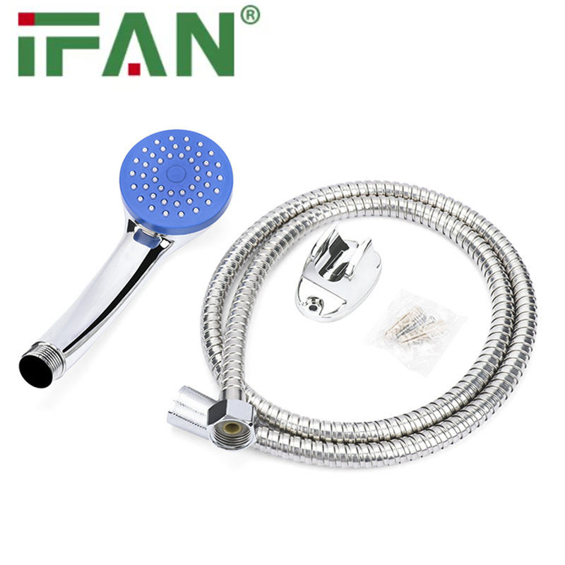 Ifan Durable ASTM A312 Large Water Yield Hot Showers 1/2" Shower Head Set Durable Luxury Shower Base Hose