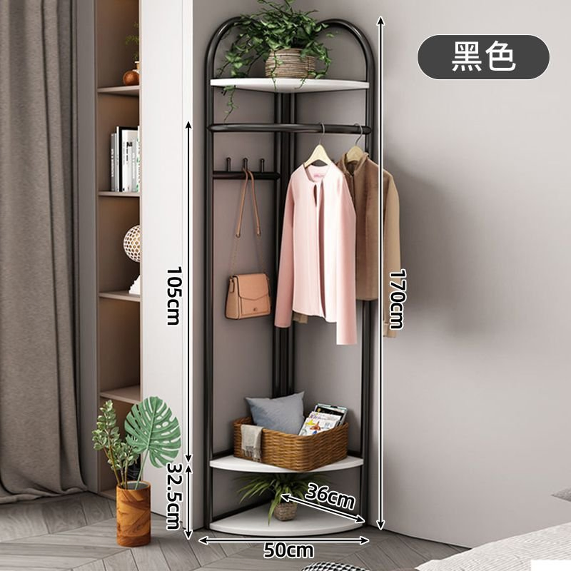 Stylish Gold Metal Coat Rack for Retail Clothing Displays