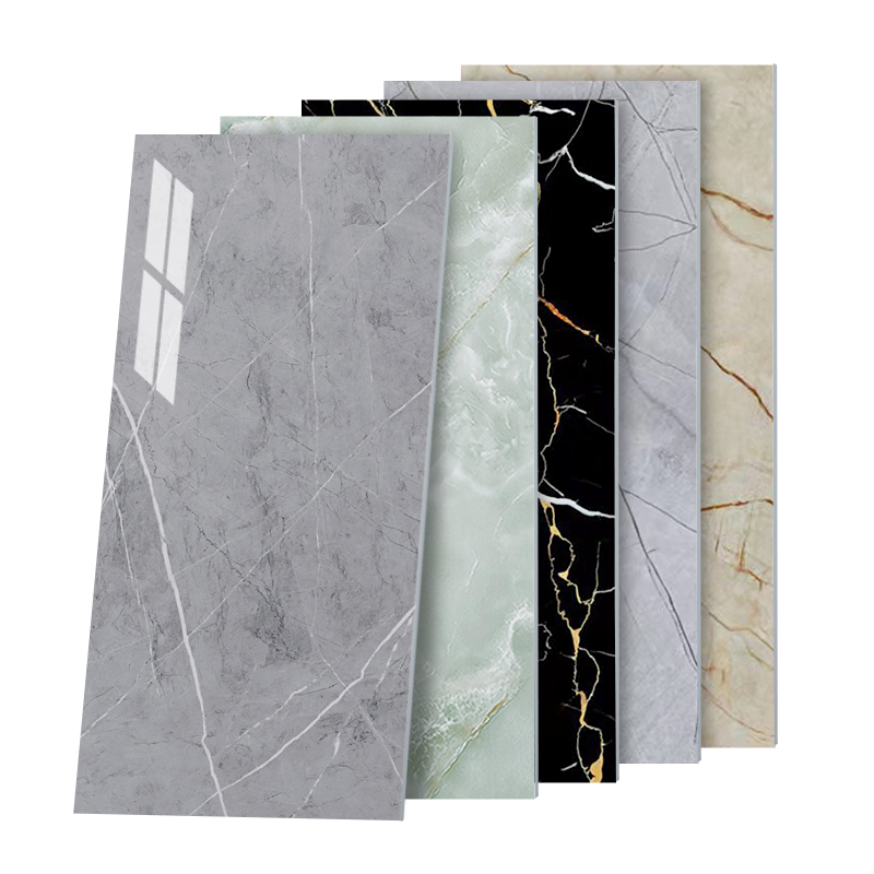 Self-Adhesive Wallpaper Waterproof Marble Look Peel Stick Foam Vinyl Wall Tile Decor