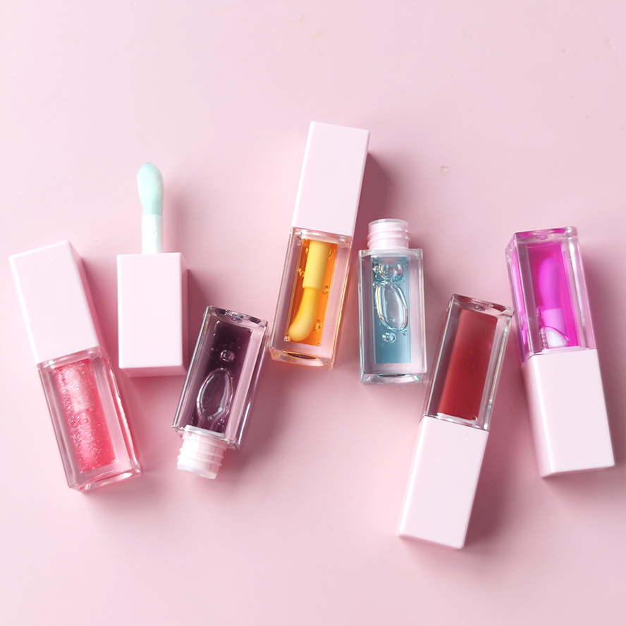 30 Colors Custom Shimmer Color Changing Lip Oil Private Label Plumping Moisturizing Lip Oil Cosmetics