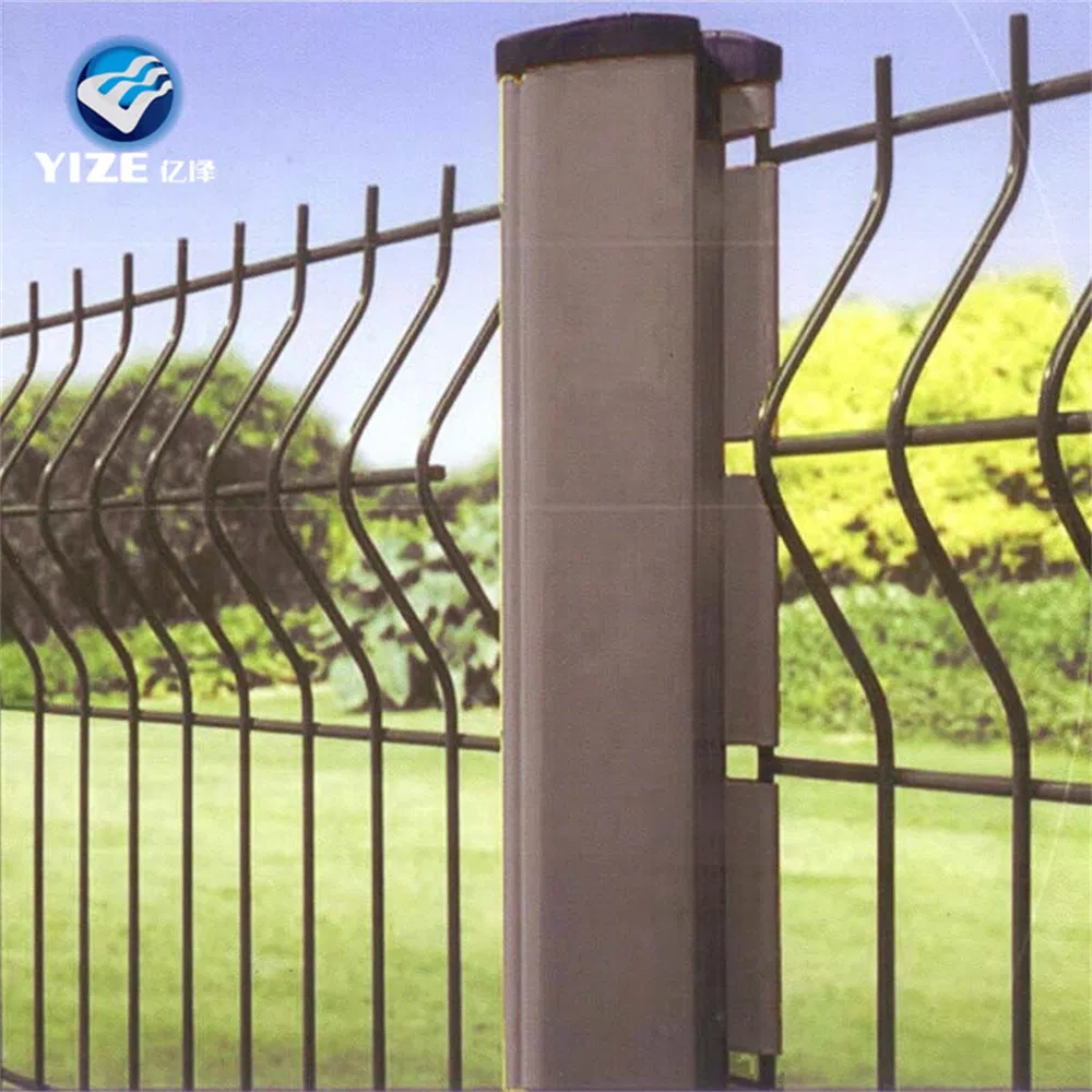 Factory Manufacture 3D Curved PVC Coated V Fold Wire Mesh Fence