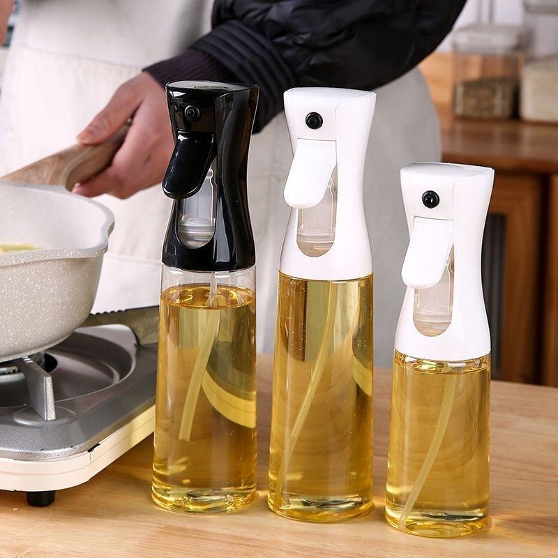 Low MOQ Cheap Oil and Vinegar Dispenser Bottle 200ml 300ml 500ml Plastic Olive Oil Sprayer