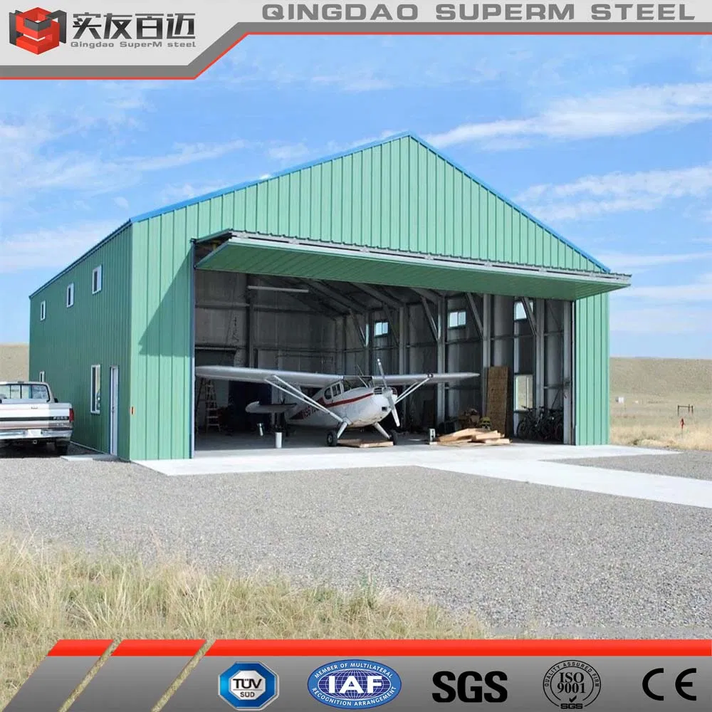 Customized Metal Frame Building Construction Prefabricated Steel Structure Hangar