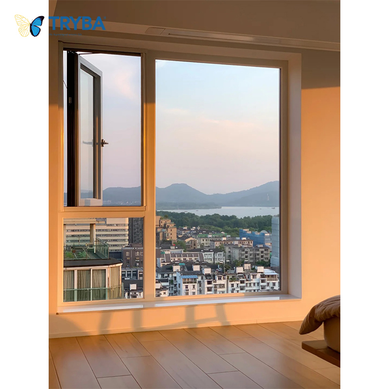 Pwv70m High Quality Double Glazed UPVC Casement Window for Hot Selling Projects