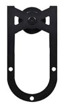 Horse Shoe Steel Sliding Barn Door Hardware Kit
