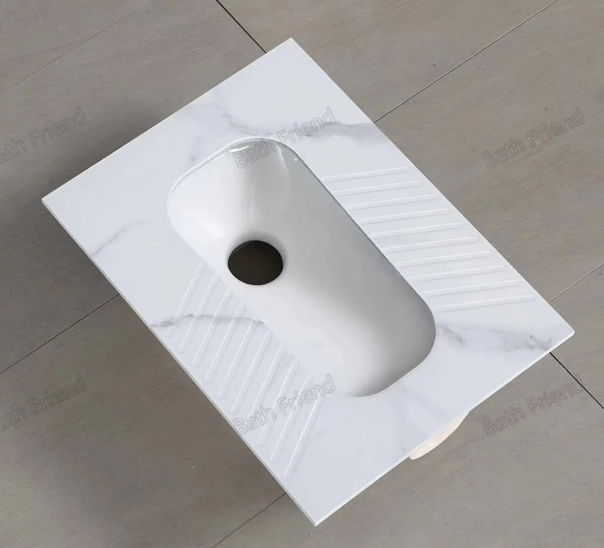 Bathroom Sanitary Ware New Modern Squat Pan Toilet with S-Band Deodorant Rock Slab Squatting Pan