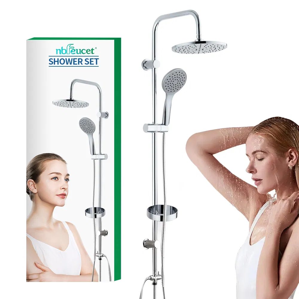 Wall Mount Bathroom Shower Faucets Rainshower Factory Stainless Steel Bathroom Shower Set