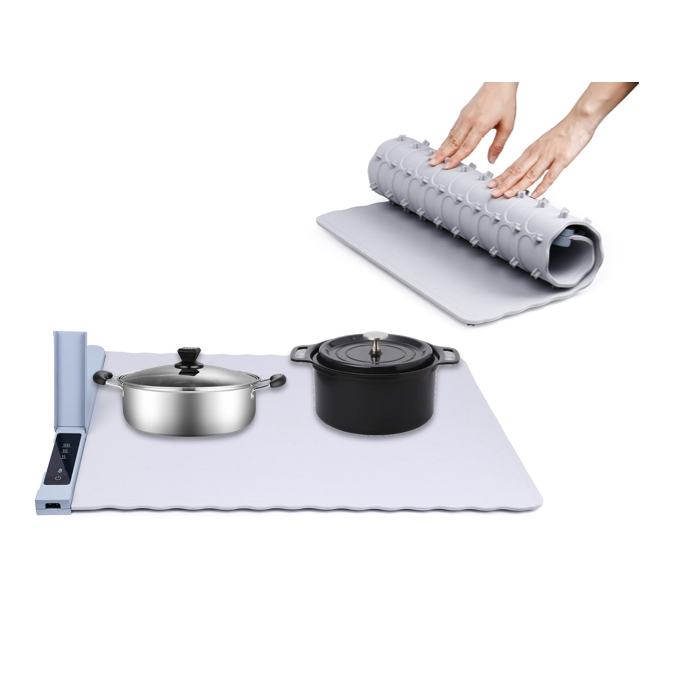 Roll up Food Warming Plate Silicone Electric Warming Mat for Shabbat