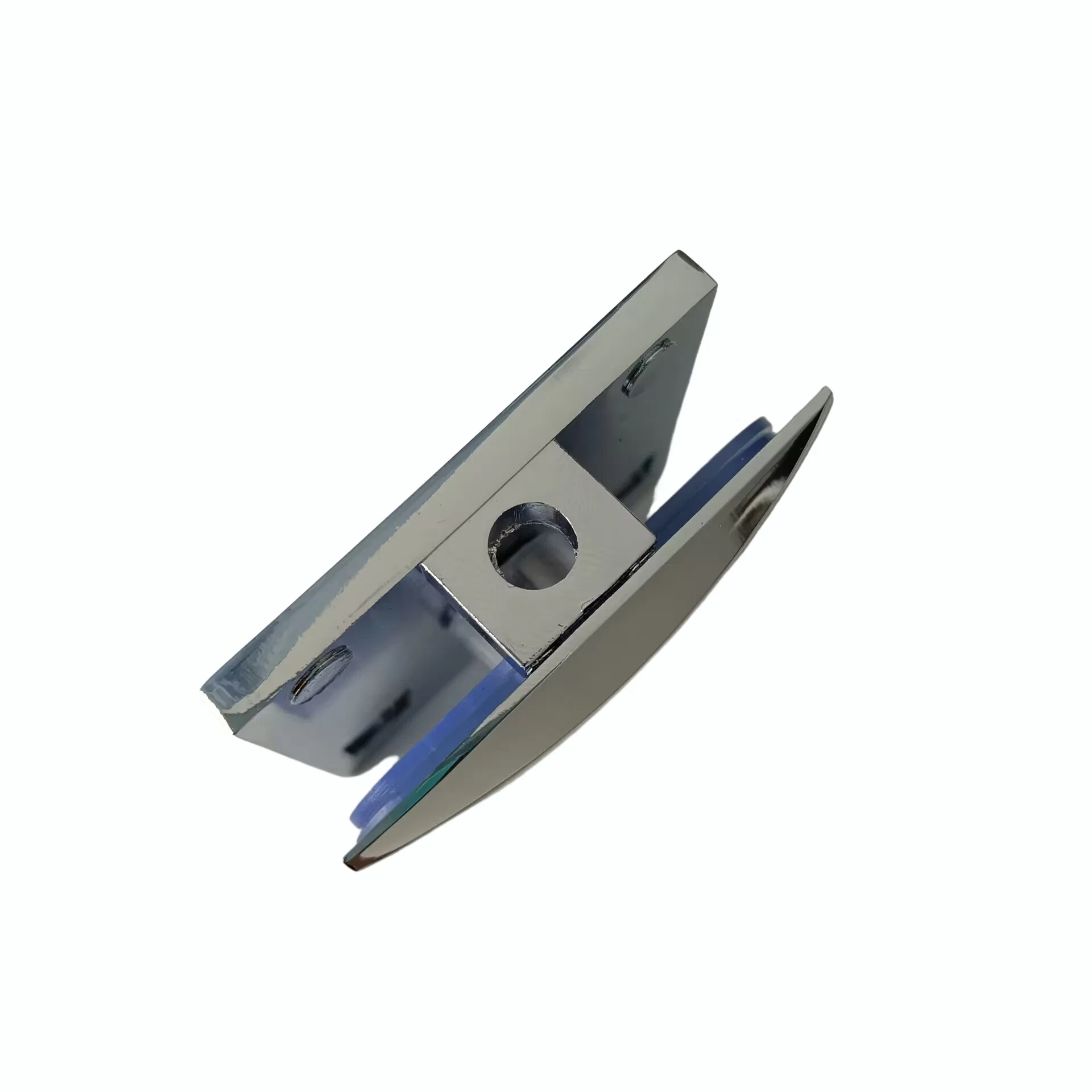 Stainless Steel Shower Glass Door Clip Screen Wall Connector Fitting Glass Clamp