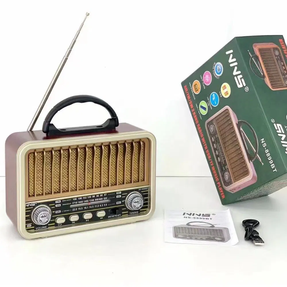 Деревянное ретро-радио NS-8899BT с Bluetooth