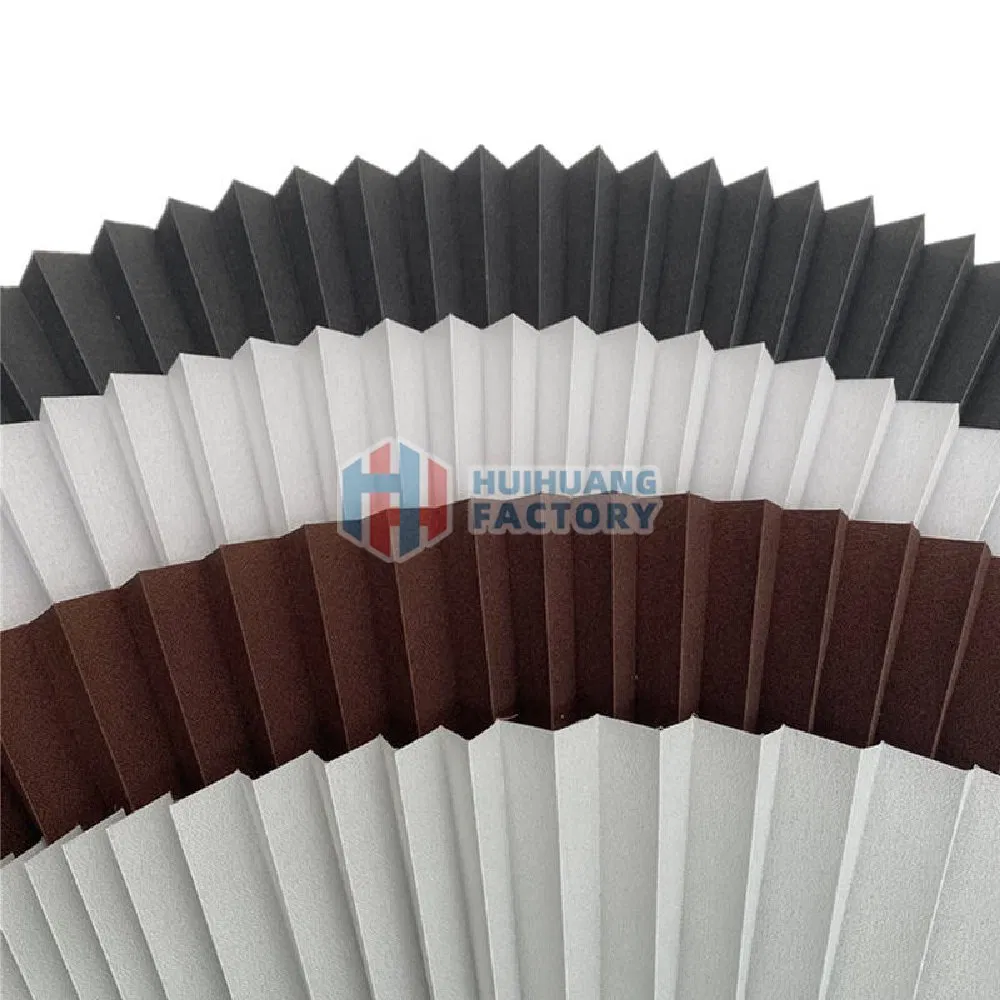 Window Folding Sunshade Cloth Shade Shutter Pleated Blackout Fabric