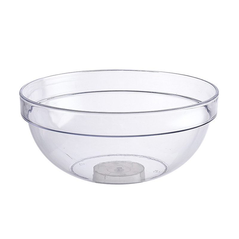 Wholesale Transparent Plastic Salad Bowl Restaurant Fruits Food Bowls
