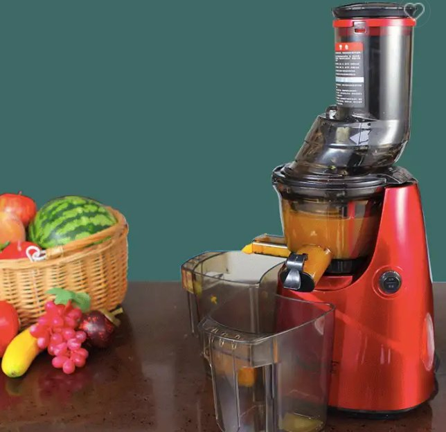 OEM 110V/220V 250W Commercial Electric Automatic Cold Press Whole Slow Vertical Masticating Juice Maker Big Mouth Fruit Juicer