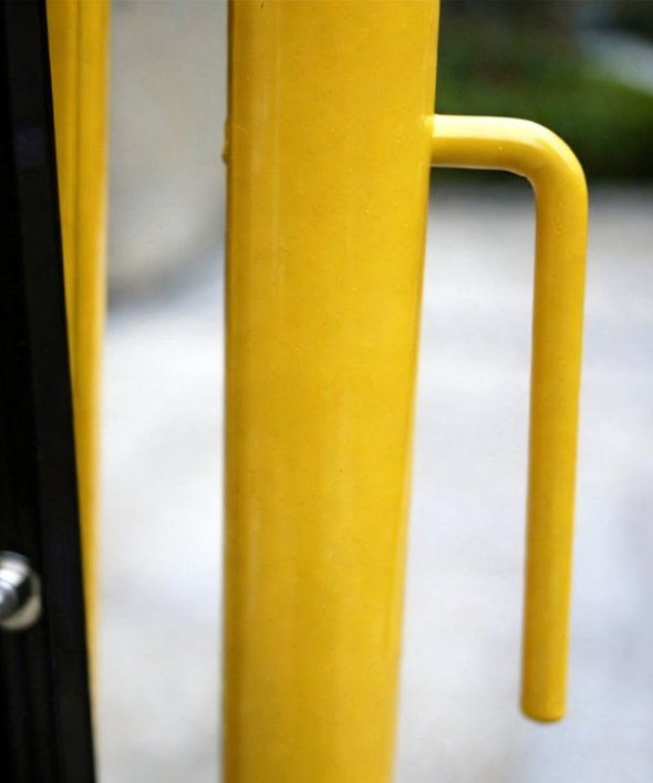 Customizable Folding Extendable Fence for Parking Lots, Warehouses, Workshops, and Parks.