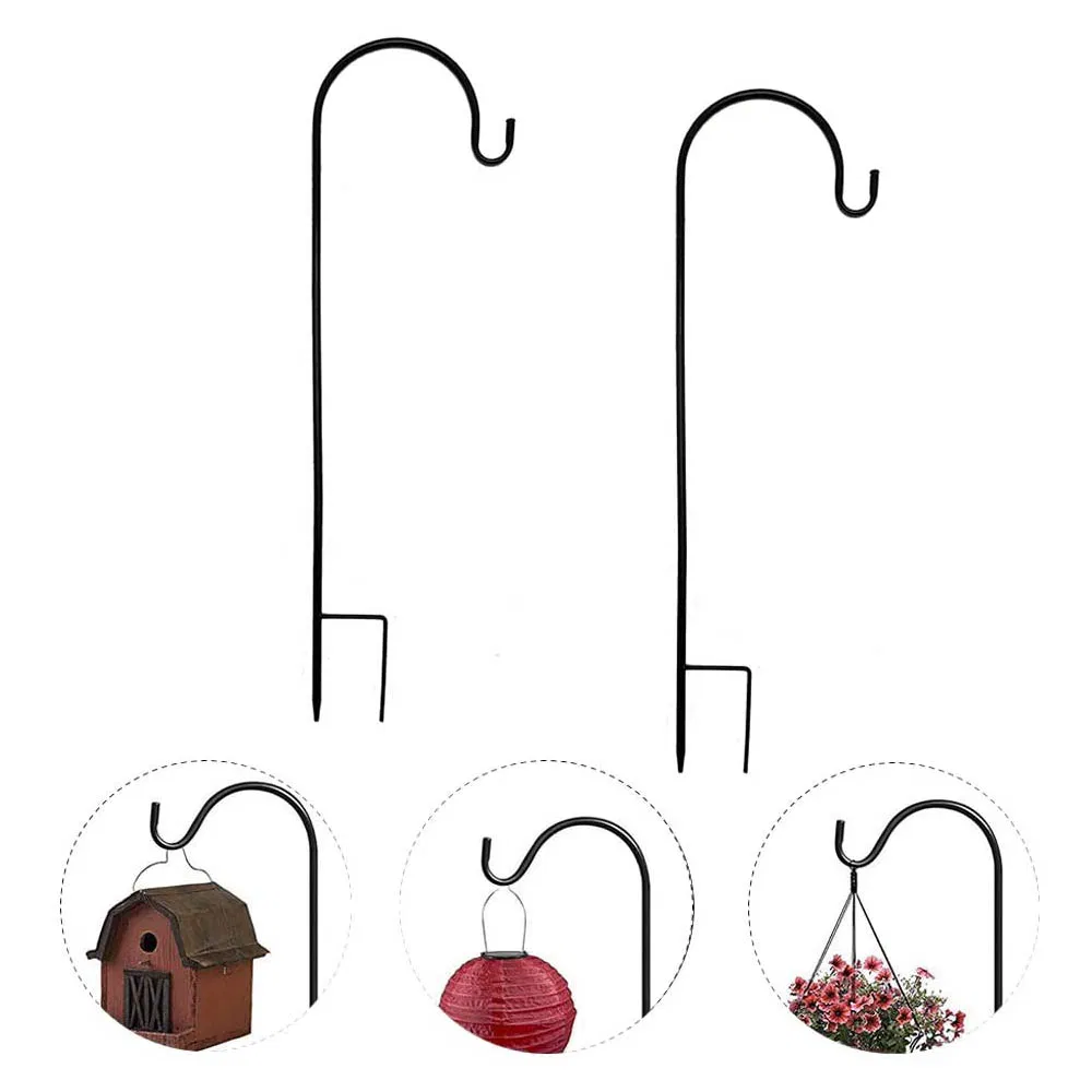 Adjustable Shepherd Hook, Heavy Duty Plant Hanger with Coating, Metal Hook Hangers for Plant Pot, Weddings, Flower Basket