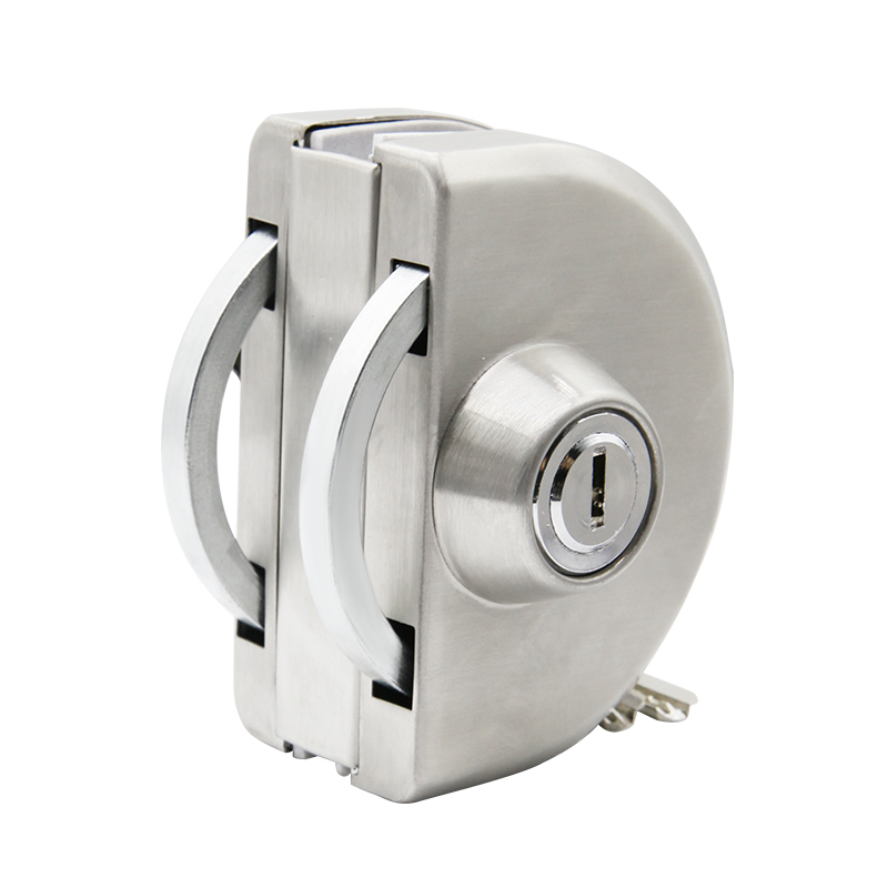 Tempered Glass Door Fitting Door Lock Round Center Lock Patch