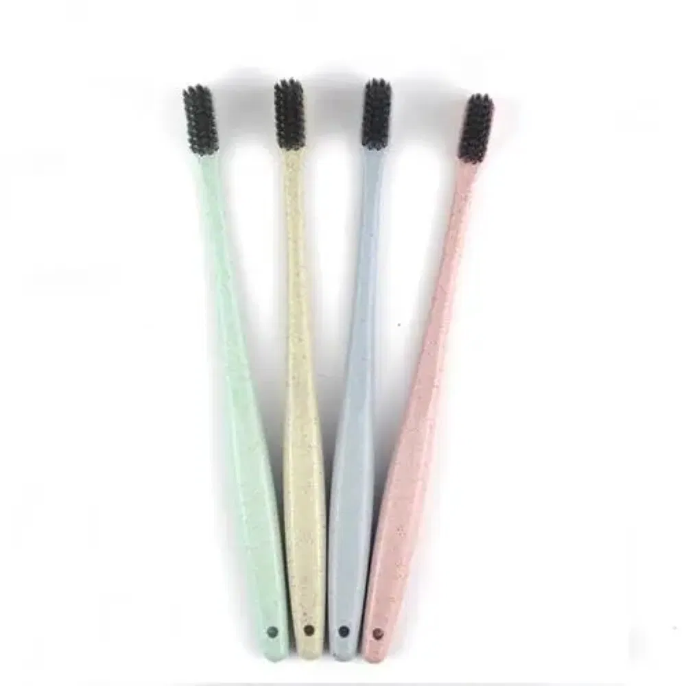 Disposable Wheat Straw Toothbrush with Hotel Amenities for Guest Room