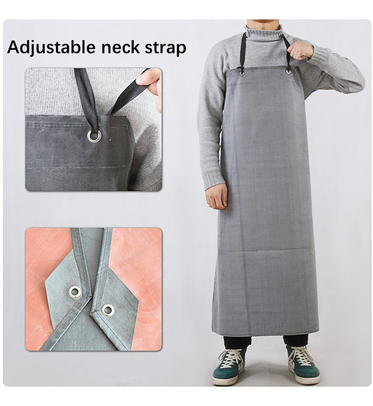 High Quality Chemical and Oil Resistant Rubber Apron Waterproof Industrial Nitrile Rubber Aprons