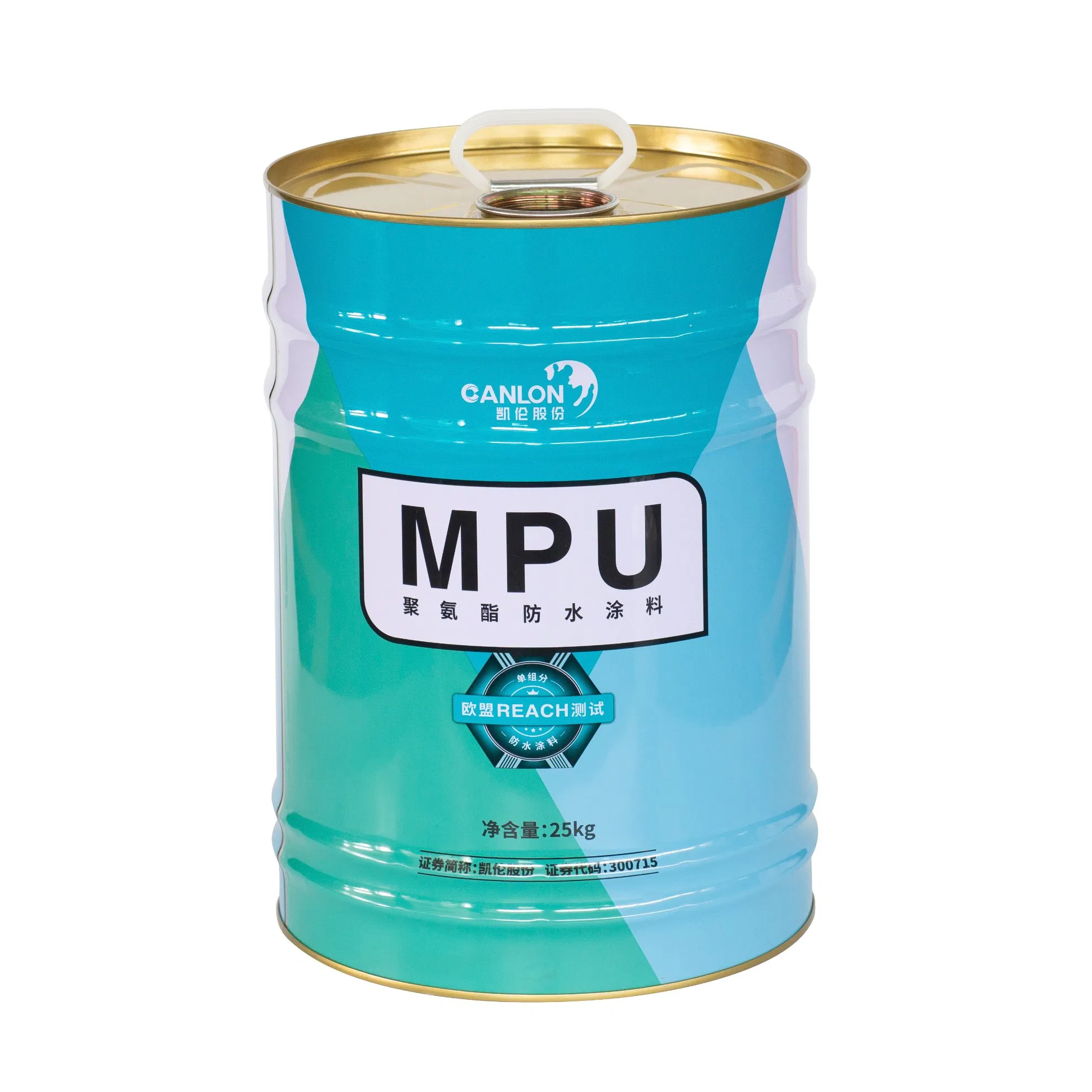 Moisture Cured Solvent Based Mpu One Component Polyurethane Waterproofing Coating CE/Reach Certified