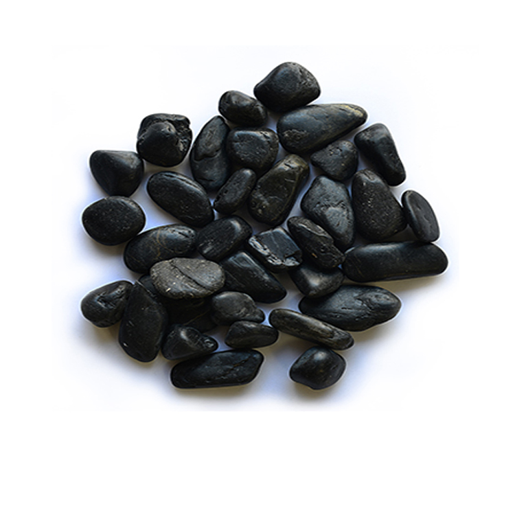 Outdoor Park Floor Decorative 3mm Black Pebble Stone Tile