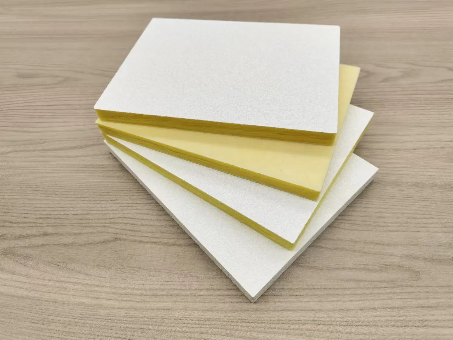 Fire-Proof and Mold-Proof Fiberglass Acoustic Insulation False Ceiling Board for School and Classroom Ceiling