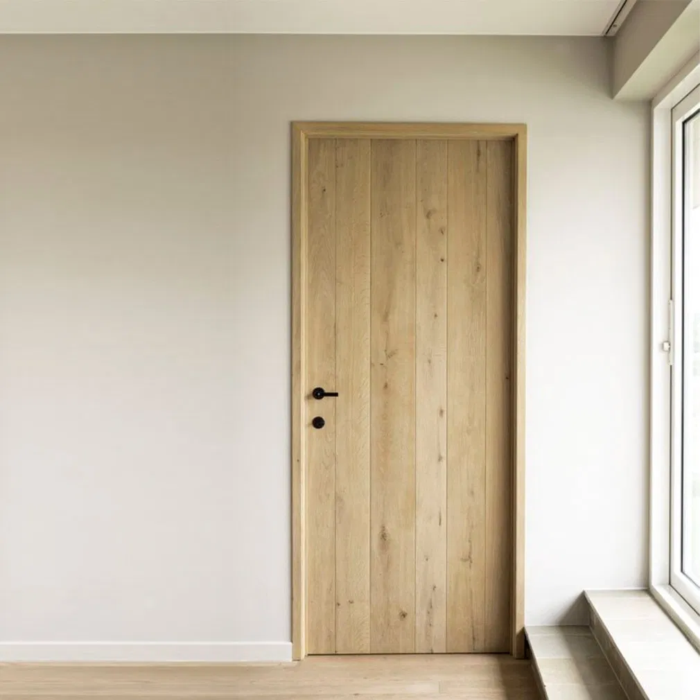 Durable Pine Wood Custom Interior Home Apartment Door