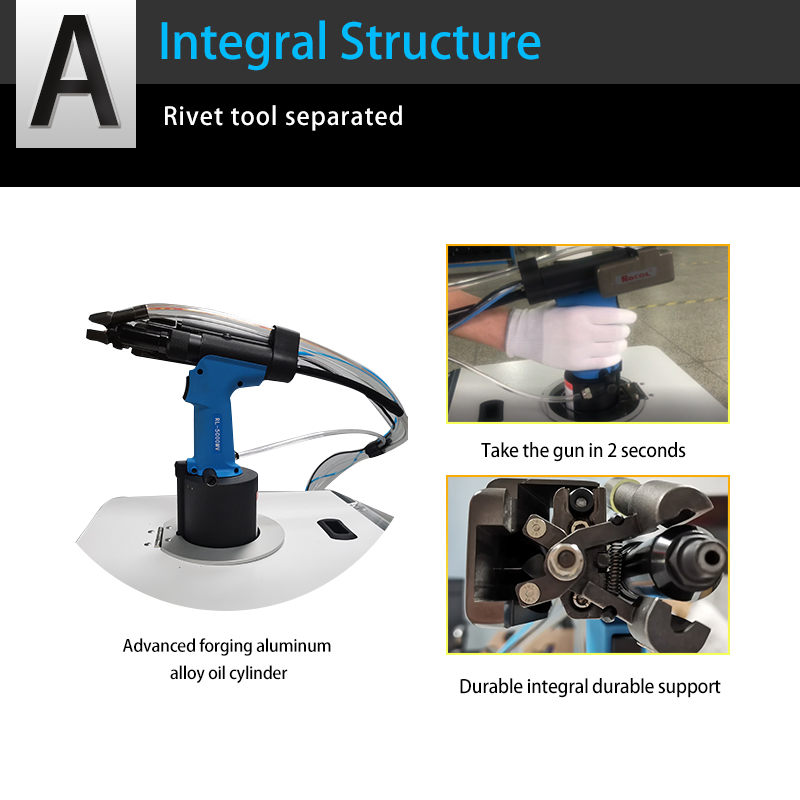 Fashion Design Automatic Feed Riveter Connect with Robot Machine