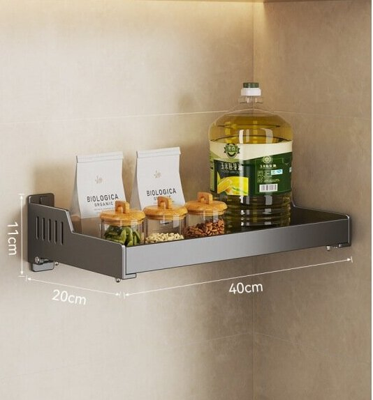 Household Widened Large Non Perforated Wall Mounted Storage Rack