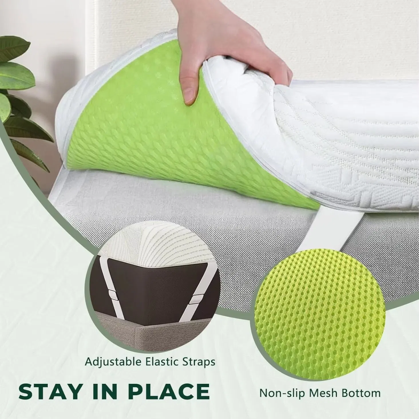 4 Inch Firm Mattress Topper Extra Firm Memory Foam Cooling