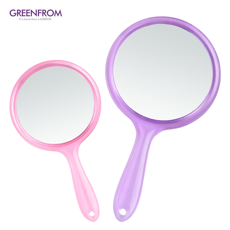 Customized Color Handheld Double Sides Makeup Mirror