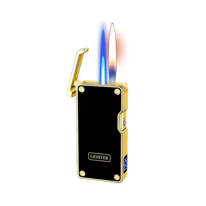 Cigar Color Shell Customized Voice Control Gravity Sensor Lift Metal Lighter