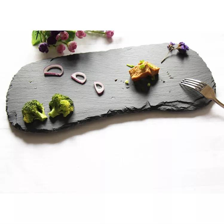 Elegant Slate Dinner Plates for Weddings and Restaurants Natural Slate Materials