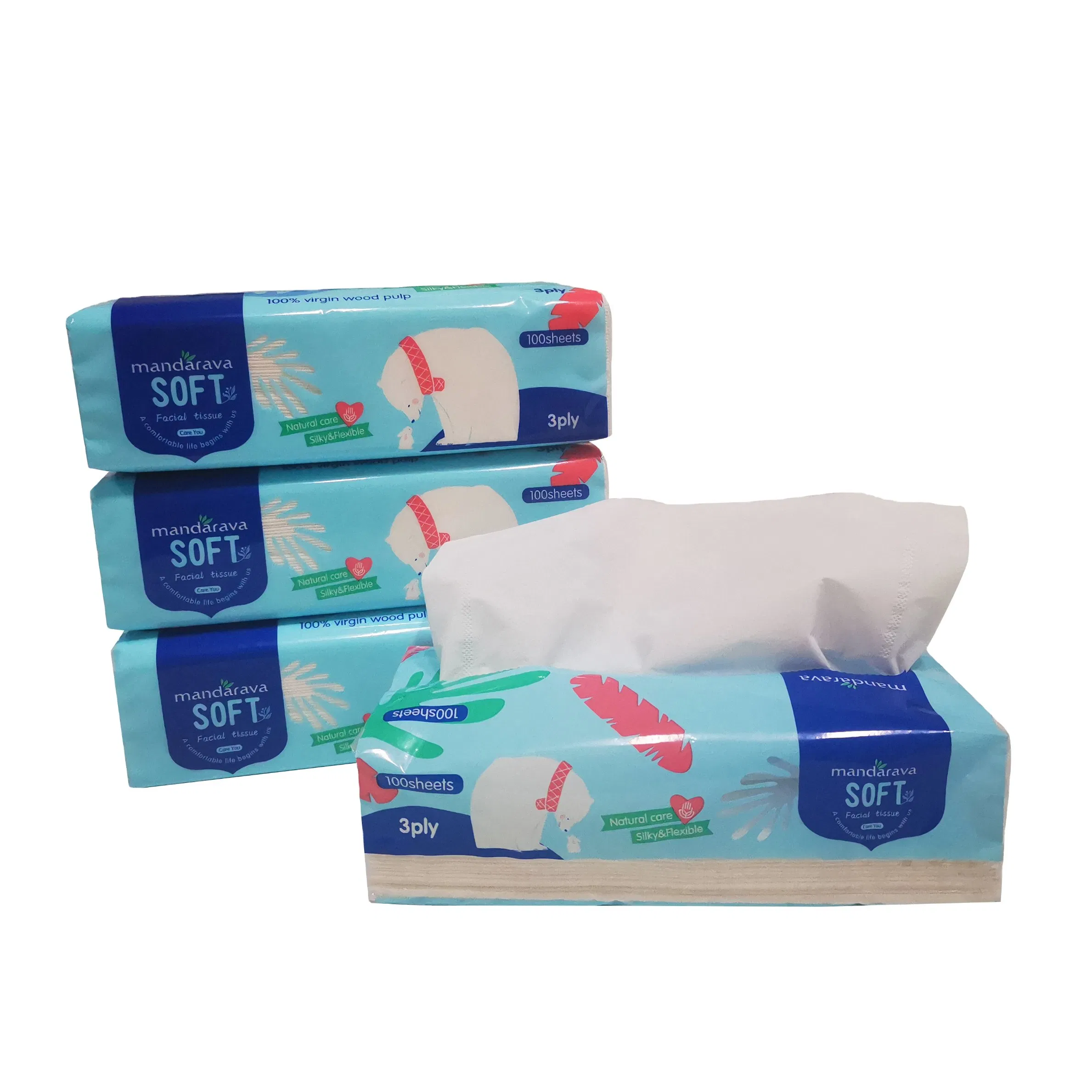 Soft Pack Facial Tissue for Household Use