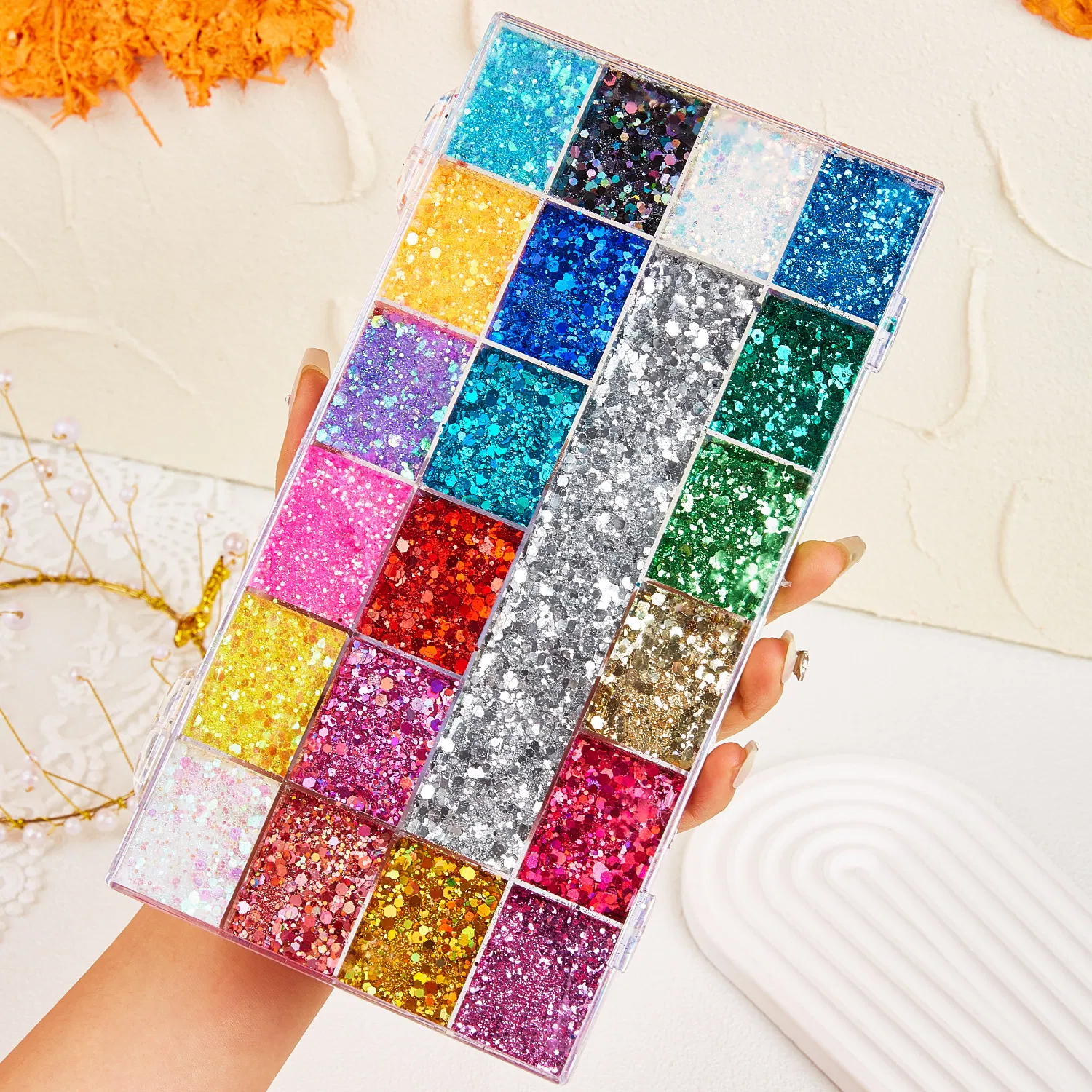Chameleon Multichrome Glitter Gel Eyeshadow Palette