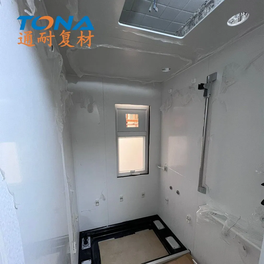 Durable Eco Friendly SMC Bathroom with Prefab Structure for Long Term Temporary Use