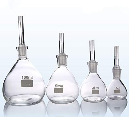 100ml Flat Bottom with Perforated Stopper Borosilicate Glass Specific Gravity Bottle Glass Pycnometer