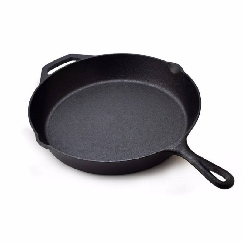 Whole Cast Iron Pre-Seasoned Kitchen Cooking Ware Non Stick Skillet Frying Pans with Factory Price