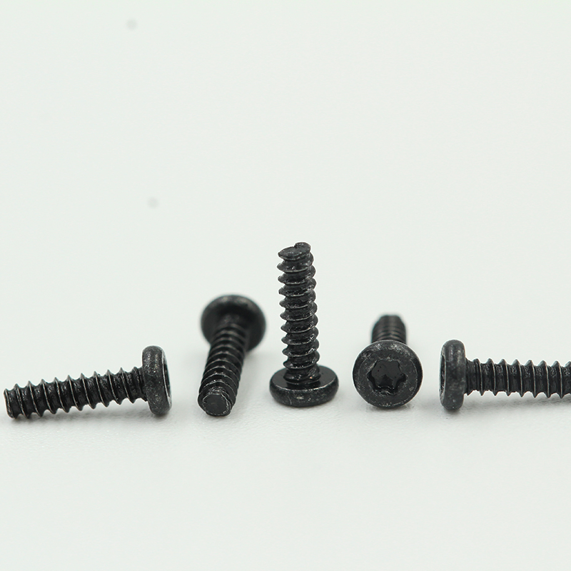 Custom SS304 Metal Hex Flat Truss Cheese Head Self Tapping Socket Anti-Theft Black Screw