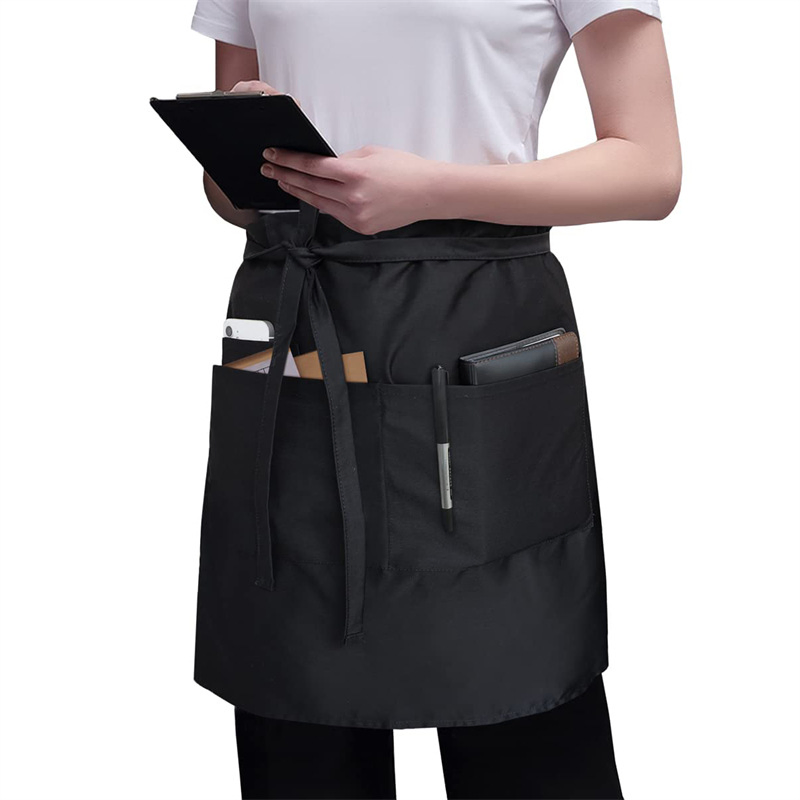 Waiter Long Waist Apron Cross-Border Long Apron Restaurant Cafe Tavern Waiter Half Apron