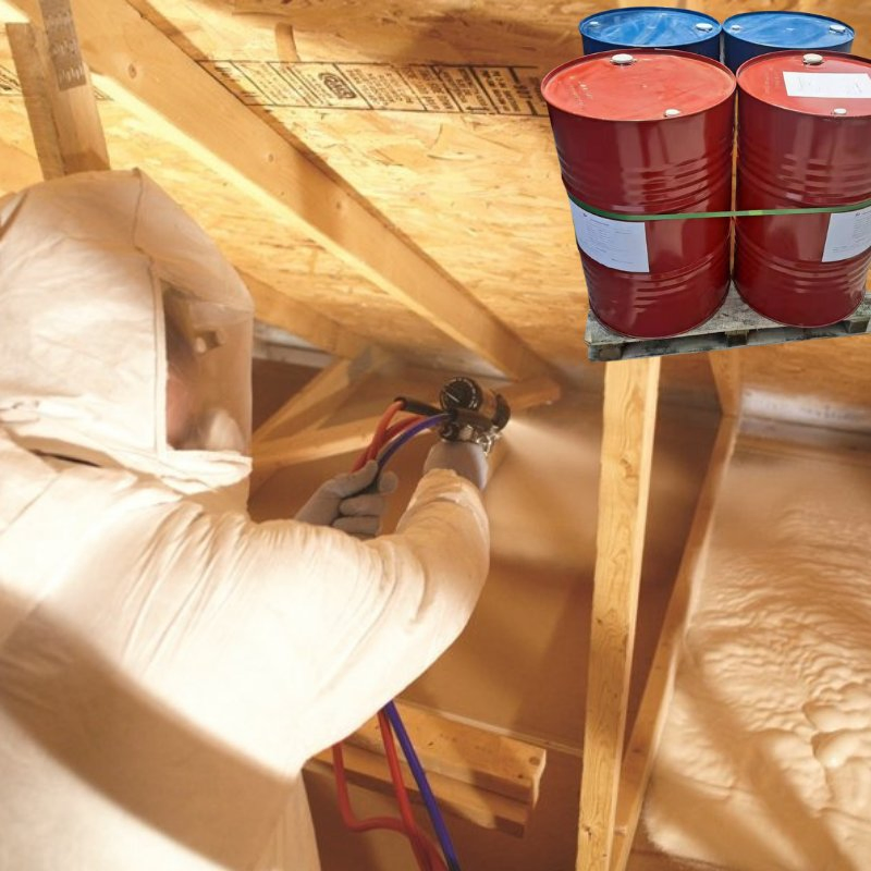 a Container Cheap Closed Cell Polyurethane Foam Insulation Raw Materials
