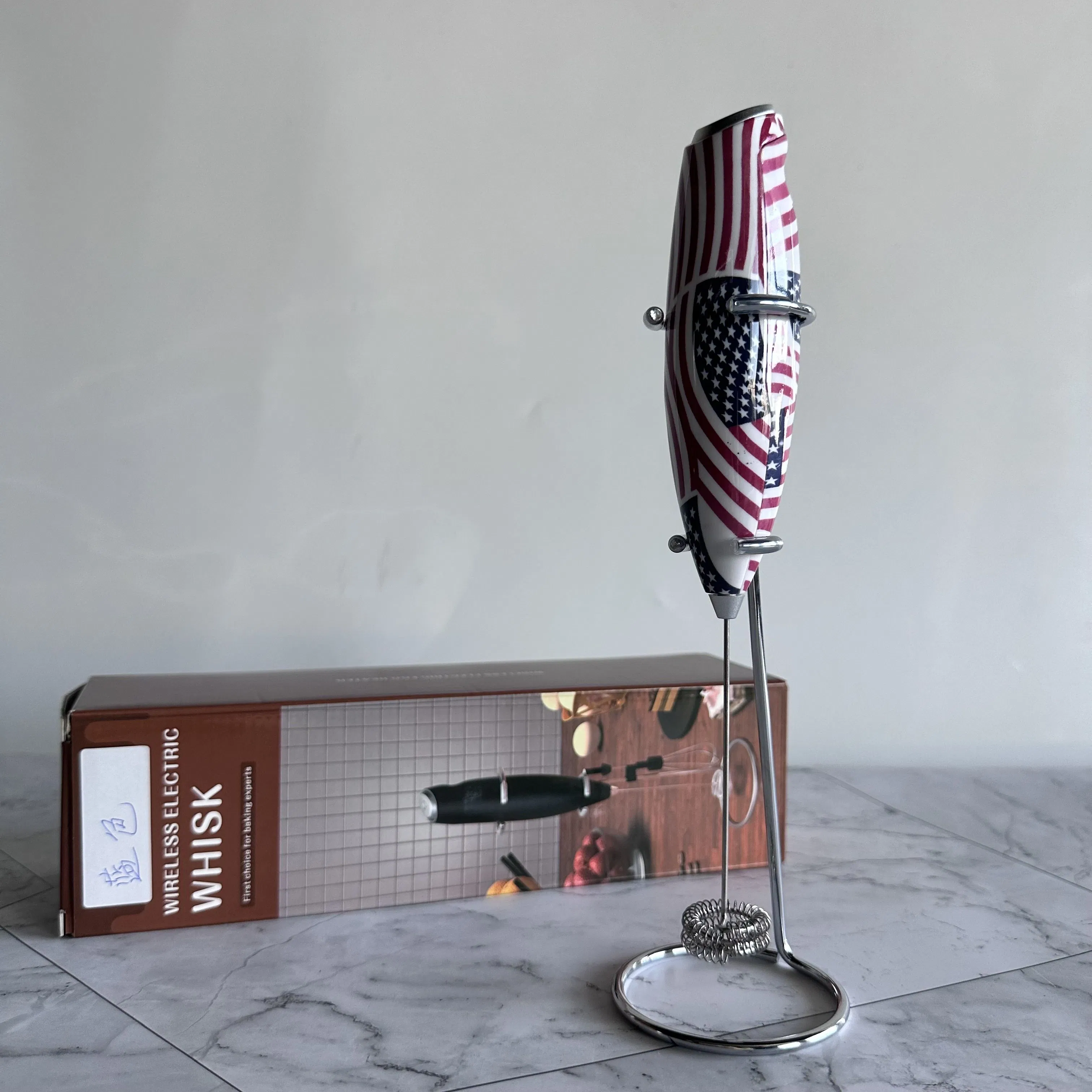 Wholesale Automatic Milk Mixer Stainless Steel Milk Shake Mixer Hand Coffee Mixer with Metal Stand