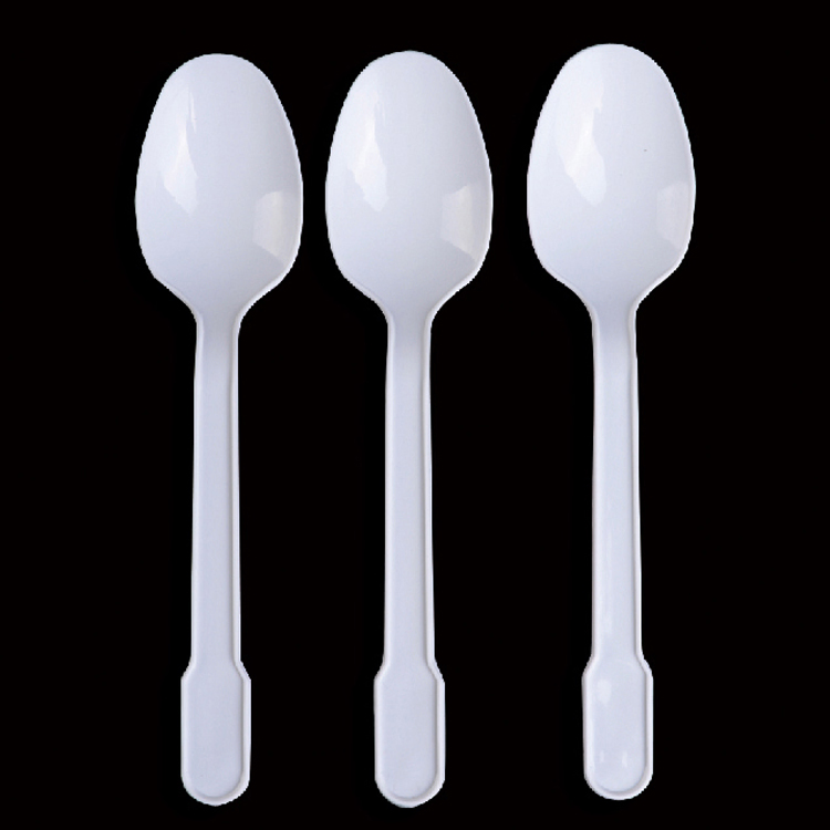 2.8g Black Plastic PP Disposal Spoon Ice Cream Spoon