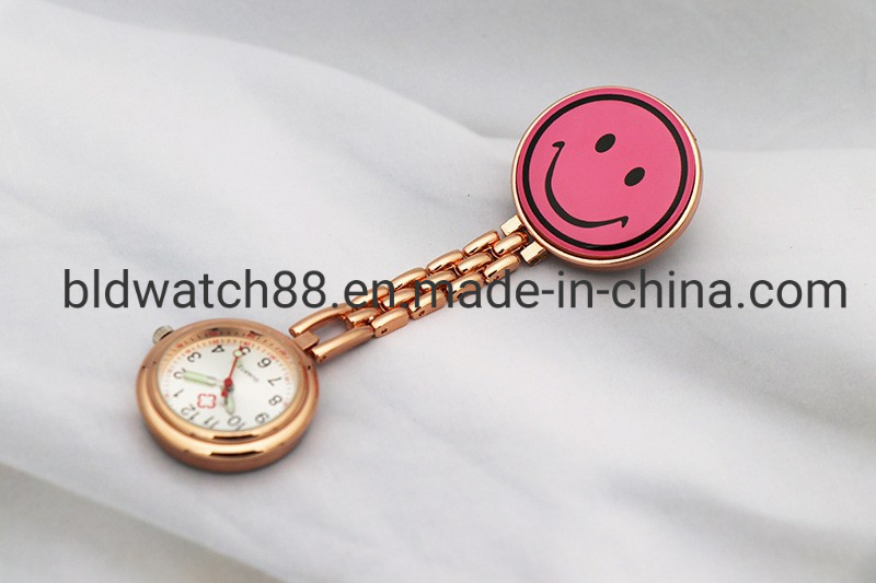 Custom Medical Gift Waterproof Heart Nurse Fob Watches with Japan Quartz Movement